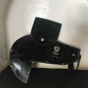 Adler leather machete case, black